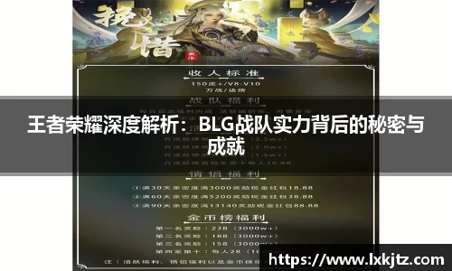 王者荣耀深度解析：BLG战队实力背后的秘密与成就