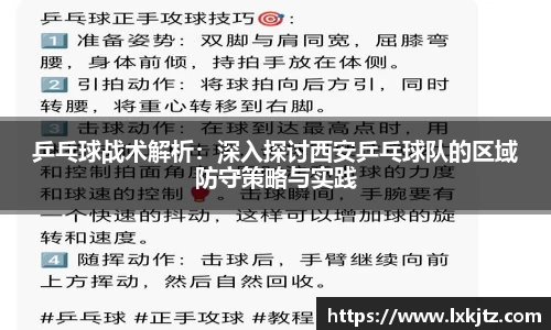 乒乓球战术解析：深入探讨西安乒乓球队的区域防守策略与实践