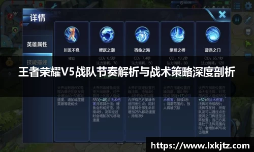 王者荣耀V5战队节奏解析与战术策略深度剖析